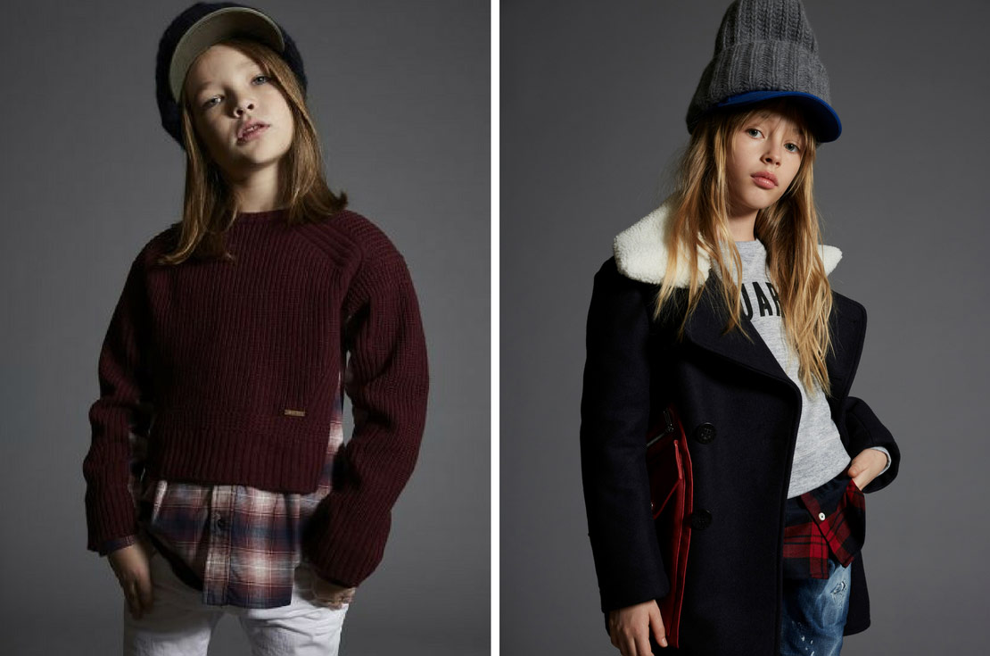 Dsquared2 bambino e bambina abbigliamento autunno inverno 2018