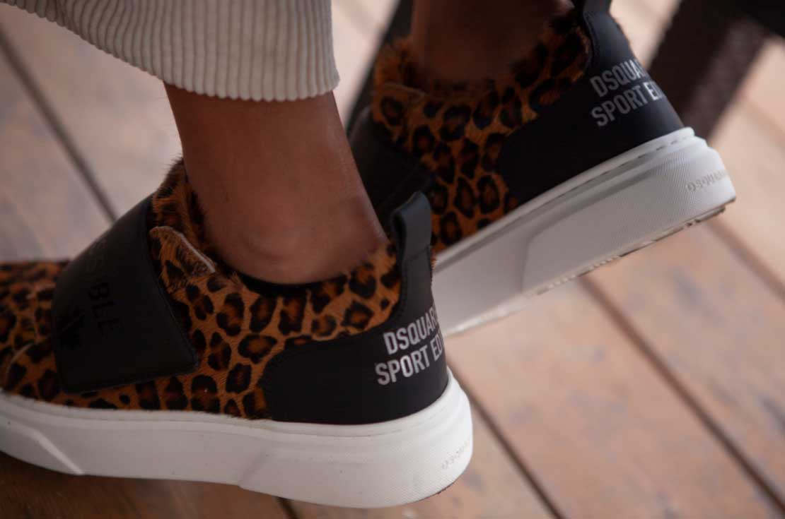 Dsquared2 sneakers leopardate teen - annameglio.com shop online